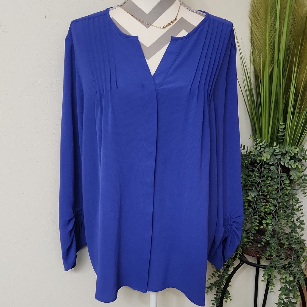 Investments Cobalt Blue Women's Blouse